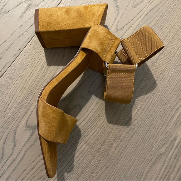 SARTO By Franco Sarto Womens Olivia Tan Ankle Strap Heels - Picture 11 of 11